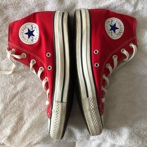 Red hightop Converse